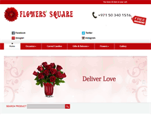 Tablet Screenshot of flowers-square.com